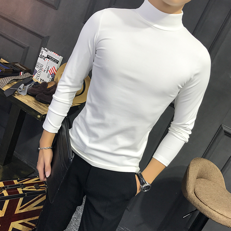 พร้อมส่ง เสื้อคอตั้ง สีขาว เนื้อผ้าเข้ารูปทรงสวย แมทซ์กับโค้ทหรือสูทก้อเท่ห์