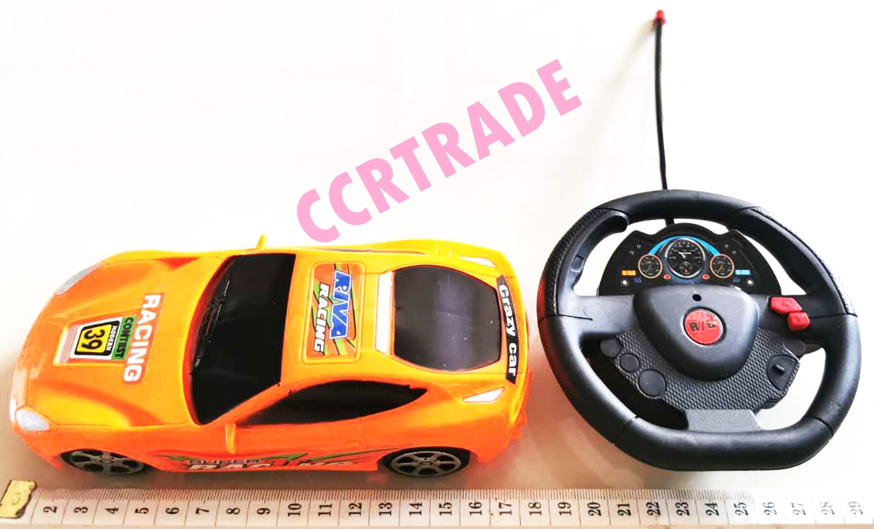 รถบังคับ RC +พวงมาลัยรีโมทกล่อง 10x33 ซม.(1x3)