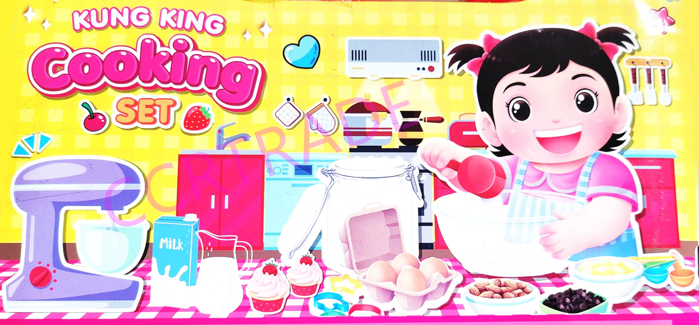 เซ็ทกุ๋งกิ๋งเชฟกะทะเหล็กกระเป๋าหิ้ว 21.5x28 ซม.(ลิขสิทธิ์แท้)(1x3)