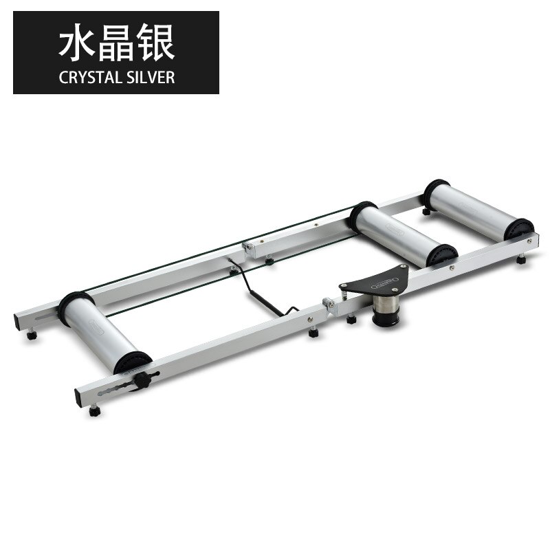 เทรนเนอร์สามลูกกลิ้ง RASSINE Bike Rollers Indoor Exercise Bicycle Roller Trainer Stand Aluminum Alloy