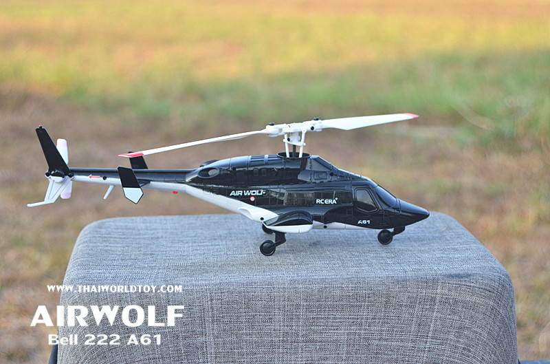 น่าเล่นที่สุด 2026..A61 BELL 222 AIRWOLF RC Helicopter - เลือกซื้อ