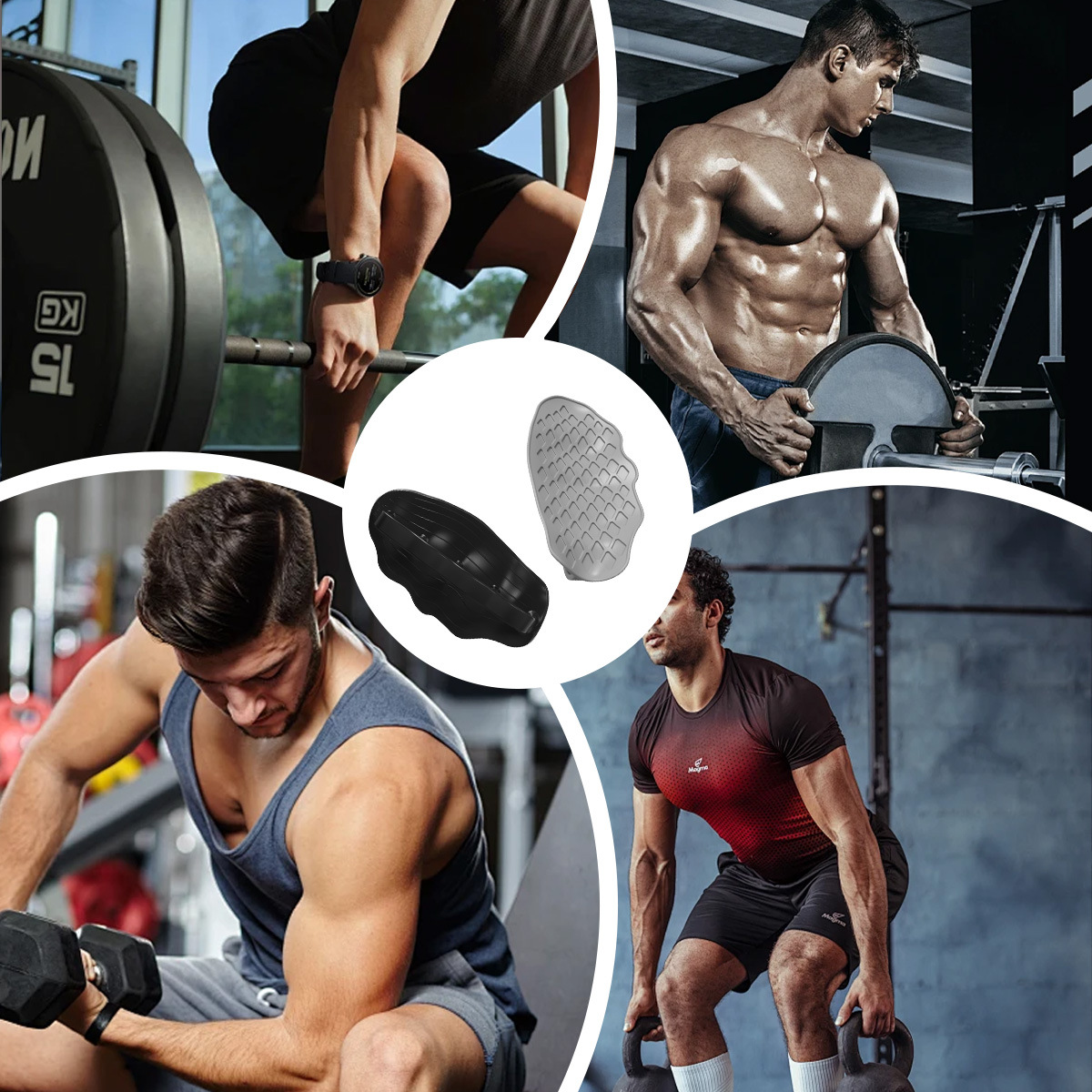 แผ่นยางสวมมือยกดัมเบล Grips pad จับแน่น ใช้งานง่าย ส่งในไทย