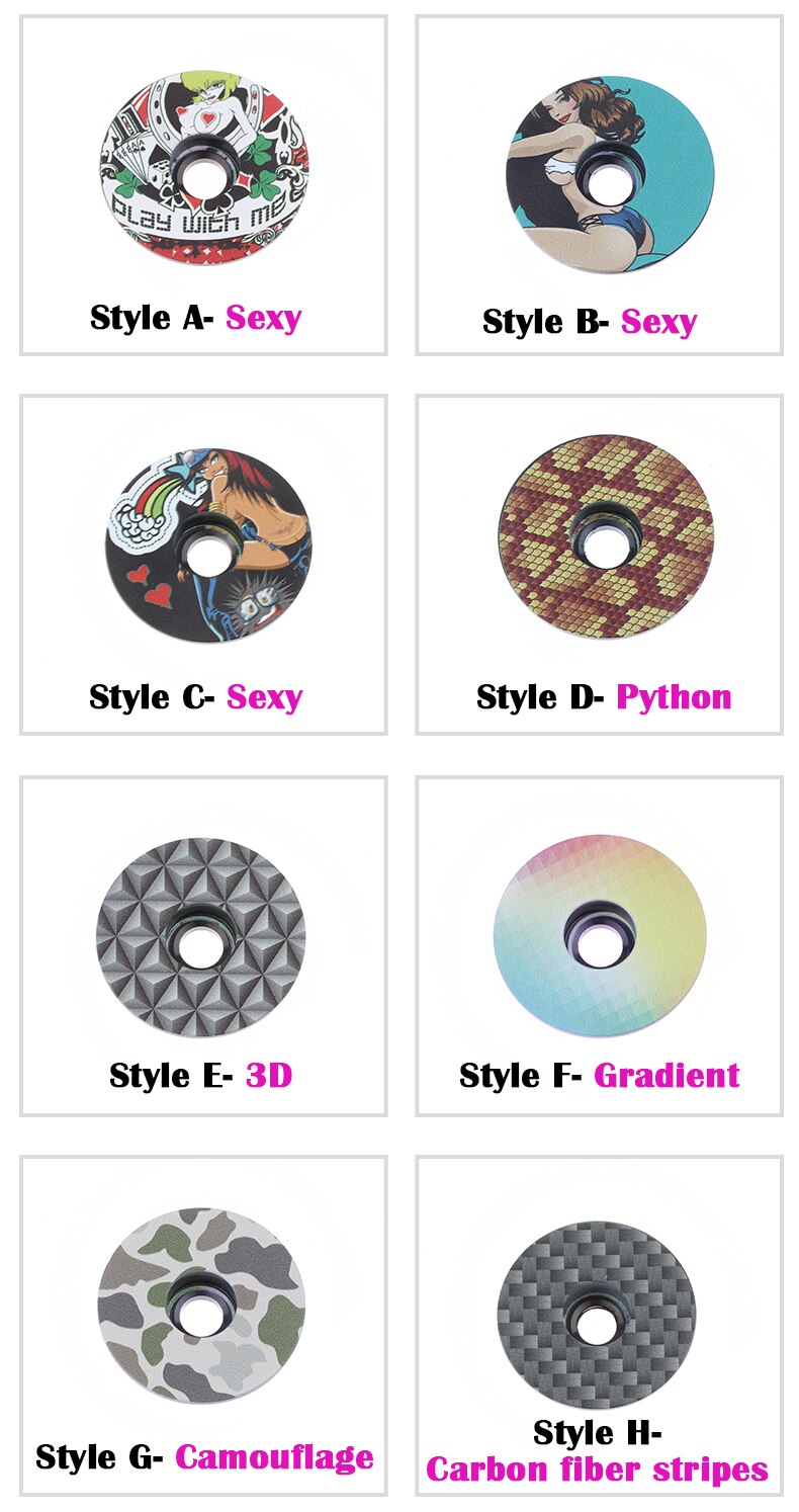 ฝาปิดสเต็มจักรยาน ลายแฟชั่น ENLEE Aluminum Alloy Cover