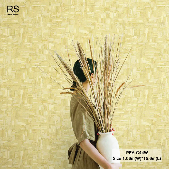 วอลเปเปอร์สไตล์โมเดิร์น สีเหลืองทอง PEA-C44W