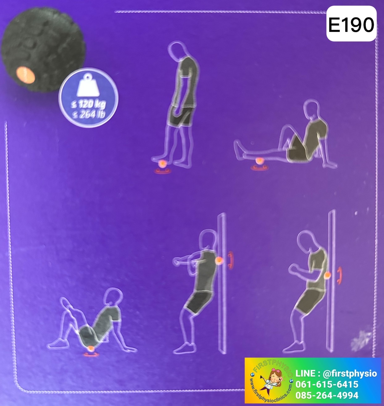 ชุดอุปกรณ์นวด 3 IN 1/ลูกกลิ้งนวดลดปวดฝ่าเท้า /Foot roller/E190