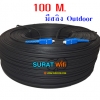 สาย Fiber Optic FTTx Single core หัวสำเร็จ หัว-ท้ายแบบ SC ยาว 100 เมตร