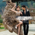 PW003 - **เลิกผลิตค่ะ** ชุดคู่ถ่ายพรีเวดดิ้ง (prewedding dress) & ชุดแต่งงานแฟนซี (Fancy wedding dress)ชายหญิง "ธีมลายเสือดาว"