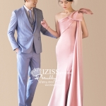 PW574- **พรีออเดอร์ค่ะ**ชุดคู่ถ่ายพรีเวดดิ้ง (prewedding dress) & ชุดแต่งงานแฟนซี (Fancy wedding dress)ชายหญิง "ธีมสีชมพู ฟ้า"