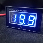 DC Waterproof Digital Volt Meter 15-120V Two-Wire [Blue ]