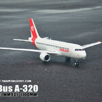 AirBus A-320ฺ EDF JET (PNP) 40MM. TWIN 1100MM.