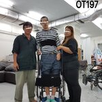 รถนั่งคนพิการแบบปรับยืนได้ไม่ใช้ไฟฟ้า Stand Wheelchair รุ่น OT197