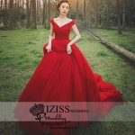 PW458- **พร้อมส่งชุดผู้หญิง**ชุดแต่งงานแฟนซี ชุดเดรสสีแดง ชุดถ่ายพรีเวดดิ้ง (prewedding dress) & ชุดแต่งงานแฟนซี (Fancy wedding dress) "ธีมสีแดง"