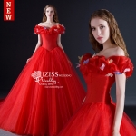 PW425 - **พรีออเดอร์ซิลเดอเรลล่าสีแดงค่ะ** ชุดคู่ถ่ายพรีเวดดิ้ง (prewedding dress) & ชุดแต่งงานแฟนซี (Fancy wedding dress)ชายหญิง "ธีมสีแดง"