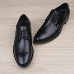 พร้อมส่ง รองเท้าผู้ชาย สีดำ รองเท้าหนัง PU แบบสวม ใส่ทำงาน ใส่เที่ยว ใส่ไปงาน