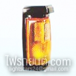 ไฟเลี้ยวมุม NISSAN BIG-M ขอบดำ/ ฝาเหลือง NISSAN 720 1986 Corner Lamp/Black Plate/Amber len คุณภาพดี งานส่งออก