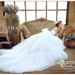 PW287 - Preorder ชุดคู่ถ่ายพรีเวดดิ้ง (prewedding dress) & ชุดแต่งงานแฟนซี (Fancy wedding dress)ชายหญิง "ธีมสีขาว-ดำ"