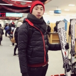 เสื้อกันหนาวแฟชั่น เสื้อลุยหิมะ เสื้อกันลม พร้อมส่ง สีกรม ซิปหน้า มีฮู้ด ใส่ไปต่างประเทศได้ ใส่แล้วอุ่นมากๆ