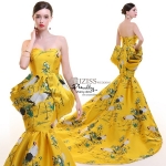 PW575- **พรีออเดอร์ค่ะ**ชุดจีน กี่เพ้าประยุกต์ ชุดถ่ายพรีเวดดิ้ง (prewedding dress) & ชุดแต่งงานแฟนซี (Fancy wedding dress)ชายหญิง "ธีมสีเหลืองทอง"