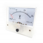 DC โวลต์มิเตอร์แบบเข็ม Analog 0-300V