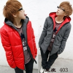 เสื้อกันหนาวแฟชั่น พร้อมส่ง เสื้อกันลม สีแดง ใส่ได้ 2 ด้าน ผ้าด้านนอกลื่น ผ้าด้านในนุ่ม ซิปหน้า มีฮู้ด ใส่ไปต่างประเทศได้ มีกระเป๋าด้านข้าง 2 ข้าง ใส่แล้วอุ่นมากๆ