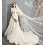 BR365 **พรีออเดอร์**ชุดแต่งงาน&ชุดเจ้าสาวแนวเรียบหรู สีขาวเกรดพรีเมี่ยม น่ารัก สวยโดดเด่นไม่ซ้ำใคร