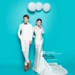 PW568- **พรีออเดอร์ค่ะ**ชุดคู่ถ่ายพรีเวดดิ้ง (prewedding dress) & ชุดแต่งงานแฟนซี (Fancy wedding dress)ชายหญิง "ธีมสีขาว"