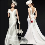 PW492-**พรีออเดอร์**ชุดแต่งงานเดรสสีขาว ชุดยกน้ำชา ชุดถ่ายพรีเวดดิ้ง (prewedding dress) & ชุดแต่งงานแฟนซี (Fancy wedding dress) "ธีมสีขาว"