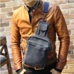 กระเป๋าแฟชั่น กระเป๋าคาดอก พร้อมส่ง สีน้ำเงิน คาดอกได้ สะพายข้างได้ แบบไหนก็เท่ห์