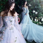 PW627 **พร้อมส่งชุดพรีเวดดิ้งผู้หญิงสีฟ้า** ชุดคู่ถ่ายพรีเวดดิ้ง (prewedding dress) & ชุดแต่งงานแฟนซี (Fancy wedding dress)ชายหญิง "ธีมสีฟ้า"