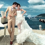 PW402- **พรีออเดอร์**ชุดคู่ถ่ายพรีเวดดิ้ง (prewedding dress) & ชุดแต่งงานแฟนซี (Fancy wedding dress)ชายหญิงสไตล์เจ้าชายเจ้าหญิง "ธีมสีน้ำเงิน"