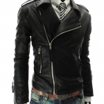 เสื้อหนังแฟชั่น พร้อมส่ง แจ๊กเก็ตหนัง สีดำ แขนยาว คอปก ซิปเฉียง ใส่ขี่มอเตอร์ไซด์ ใส่เที่ยว ใส่ไปทำงาน ใส่ออกงานได้