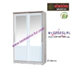 W1202SLRL ตู้เสื้อผ้าบานเลื่อน 120 ซม.