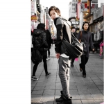 กระเป๋าแฟชั่น กระเป๋าสะพาย พร้อมส่ง หนังสีดำเรียบ สายยาว สะพายข้างก็ได้ สะพายหลังก็ได้ เท่ห์ได้