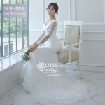 BR284**พรีออเดอร์**ชุดแต่งงาน&ชุดเจ้าสาวแบบยาวสีขาวเกรดพรีเมี่ยม เปิดไหล่ มีแขน หรูหราน่ารัก สวยโดดเด่นไม่ซ้ำใคร