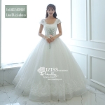 BR280**พรีออเดอร์**ชุดแต่งงาน&ชุดเจ้าสาวแบบยาวสีขาวเกรดพรีเมี่ยม เปิดไหล่ มีแขน หรูหราน่ารัก สวยโดดเด่นไม่ซ้ำใคร