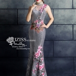 PW520- **พรีออเดอร์สีเทาเงิน**ชุดเลื่อมกี่เพ้ายาว ชุดยกน้ำชา ชุดถ่ายพรีเวดดิ้ง (prewedding dress) & ชุดแต่งงานแฟนซี (Fancy wedding dress) "ธีมสีเทาเงิน"