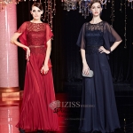 T027 **พรีออเดอร์เดรสชุดเลื่อมสีแดง สีดำ**ชุดราตรียาวสีแดง ชีฟองแขนสั้น เล่นดีเทลลูกไม้ผสมเลื่อมซีทรูช่วงอก เข้ารูปช่วงเอวแต่งแถบเพชรสี่เหลี่ยมกระโปรงทรงปล่อย สวยหรู ไฮโซมากๆ ค่ะ