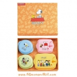 ++พร้อมส่ง++ กล่องใส่อาหาร ข้าว ขนม ผลไม้ ลายสนุ๊ปปี้ -- Snoopy Japan 1 เซต มี 4 กล่อง ตัวฝาเป็นสี แต่ตัวกล่องเป็นพลาสติกขาวใส สินค้า made in japan นำเข้าจากญี่ปุ่นแท้ค่ะ