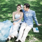 PW382 - **พรีออเดอร์**ชุดคู่ถ่ายพรีเวดดิ้ง (prewedding dress) & ชุดแต่งงานแฟนซี (Fancy wedding dress)ชายหญิง "ธีมสีฟ้า"