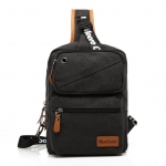 พร้อมส่ง กระเป๋าคาดอกผู้ชาย สีดำ เก็บของได้เยอะ มีช่องสายหูฟัง ใส่ไอแพดได้ มีช่องเก็บของเยอะ มีช่อง สายปรับได้