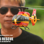H145 Rescue 6CH Helicopter C190 6-Axis Optical Flow Localization Altitude Hold Flybarless RTF