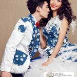 PW141 - Pre order ชุดคู่ถ่ายพรีเวดดิ้ง (prewedding dress) & ชุดแต่งงานแฟนซี (Fancy wedding dress)ชายหญิง "ธีมสีขาว-ยีนส์"