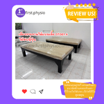 เตียงกายภาพแบบเตี้ยพร้อมเบาะ ทำจากไม้สนญี่ปุ่นขนาดกว้าง100 ยาว 200 สูง 50 เซนติเมตร ความสูงรวมเบาะ