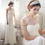 BR291 **พร้อมส่ง**ชุดแต่งงาน&ชุดเจ้าสาวแบบยาวสีขาวเกรดพรีเมี่ยม หรูหราน่ารัก สวยโดดเด่นไม่ซ้ำใคร