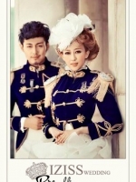 PW058 - **พร้อมส่งทั้งเซ็ท** ชุดคู่ถ่ายพรีเวดดิ้ง (prewedding dress) & ชุดแต่งงานแฟนซี (Fancy wedding dress)ชายหญิง "ธีมเจ้าหญิง-เจ้าชาย"