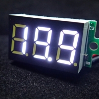 DC Digital Volt Meter 3.2-30V Two-Wire [White]