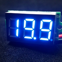 DC Digital Volt Meter 3.2-30V Two-Wire [Blue]
