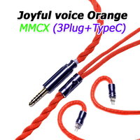 joyful voice Orange MMCX [3Plug+TypeC] [สีส้ม]
