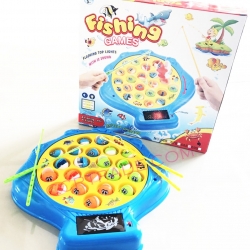 เกมส์ตกปลาหมุนหอยเซลล์ ปลา 21 ตัว มีเสียง มีไฟกล่อง 30.5 ซม.(1x3)