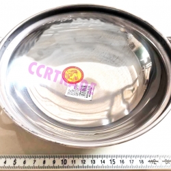 หม้อชาบูสแตนเลส 2 หู ตราเสือ 27 ซม.